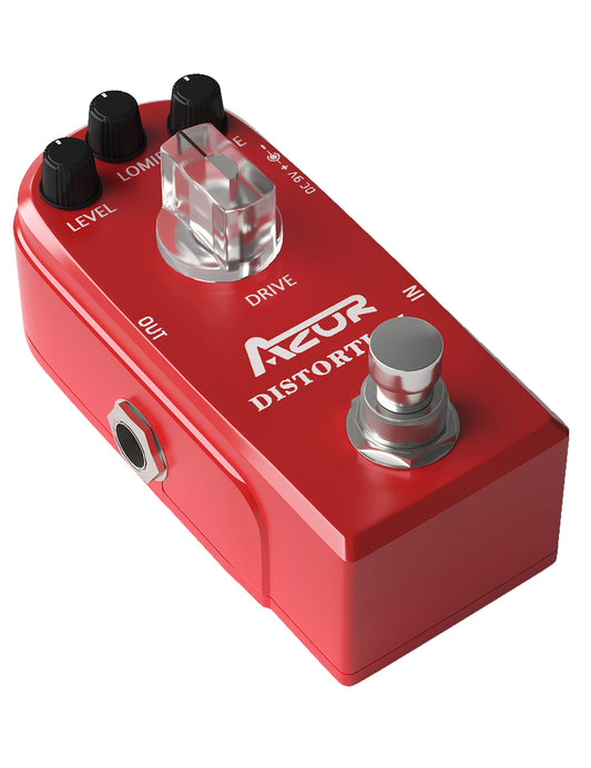 AZOR - Pedal de efecto de guitarra distorsión analógica clásico efecto distorsión para guitarra eléctrica True Bypass