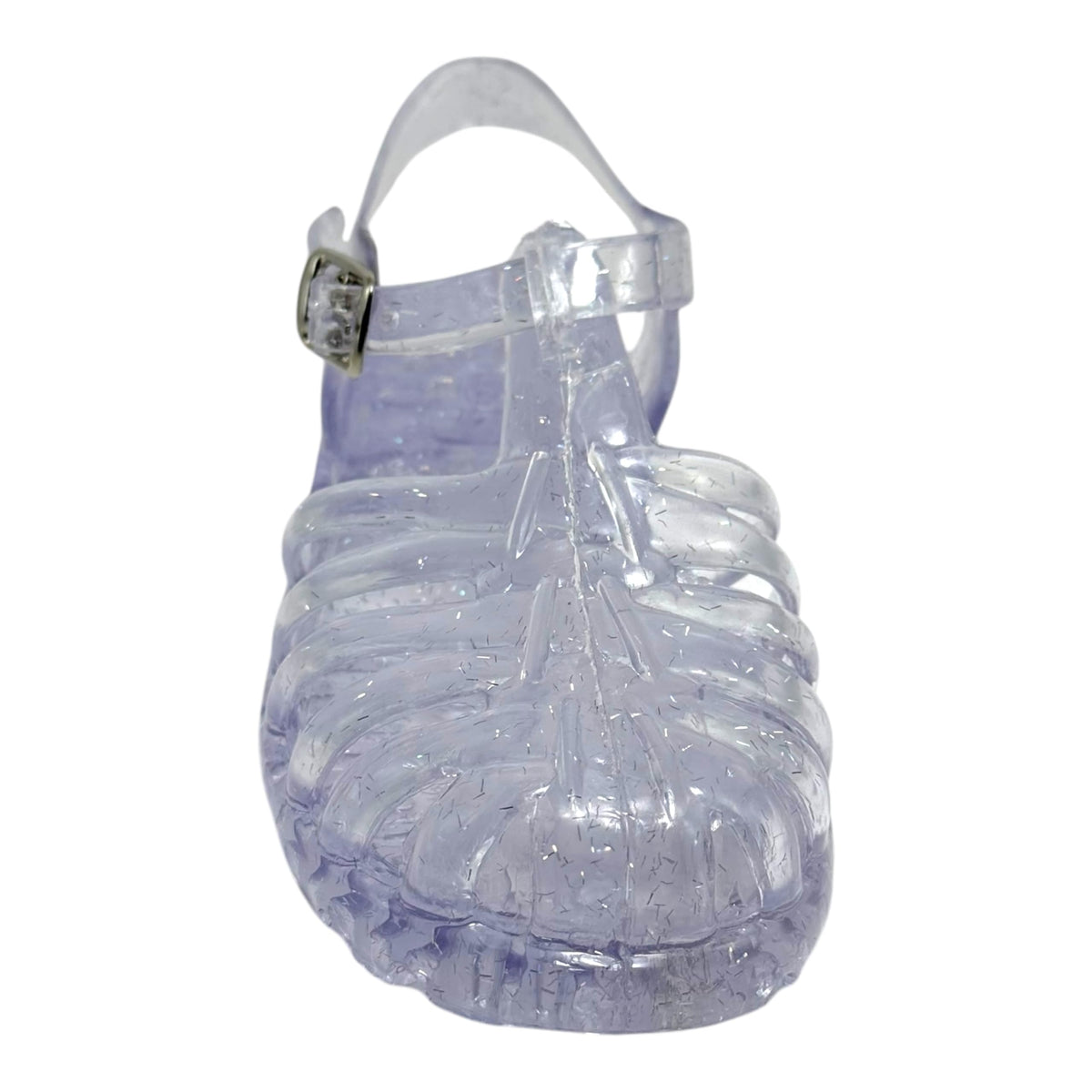 Huarache De Plástico para Niño Entrenador para IR Al Baño (CRISTAL GLITER, Sistema tallas calzado JP, Niño (2-5 años), Medición, 15.0 cm)