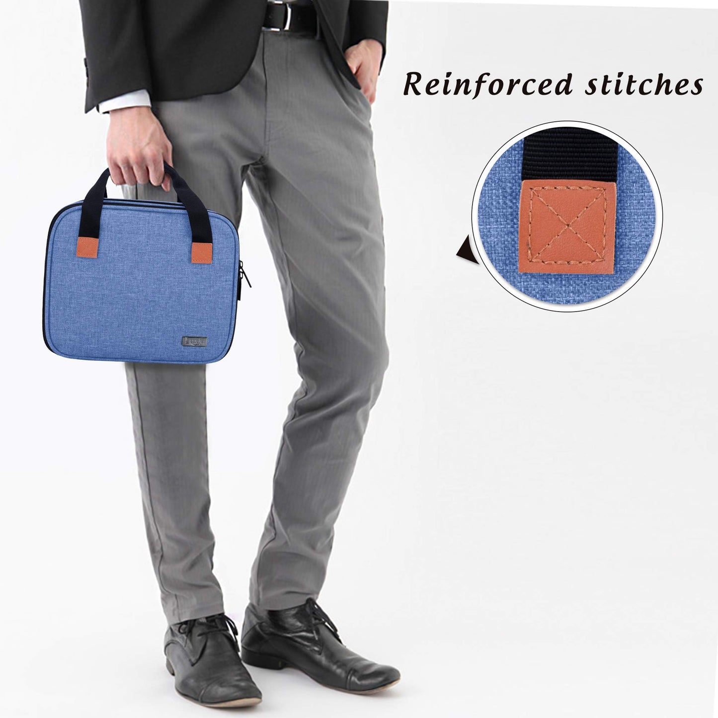 LUXJA Bolsa de transporte compatible con DR.J Mini proyector, azul