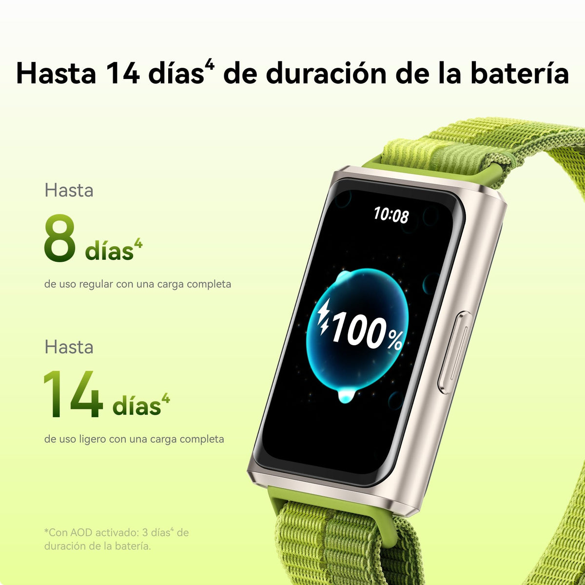 Smartwatch HUAWEI Band 11 Pro Verde con GPS y Caja de Aleación de Aluminio