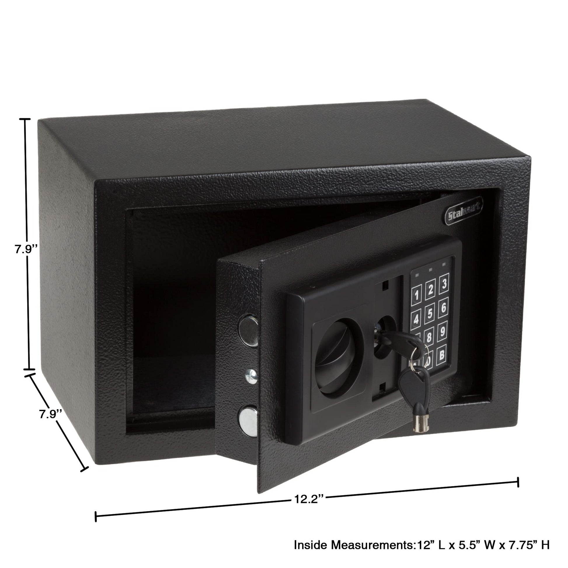 Caja Fuerte Digital Stalwart Acero Electrónico con Teclado, Llaves de Anulación Manual