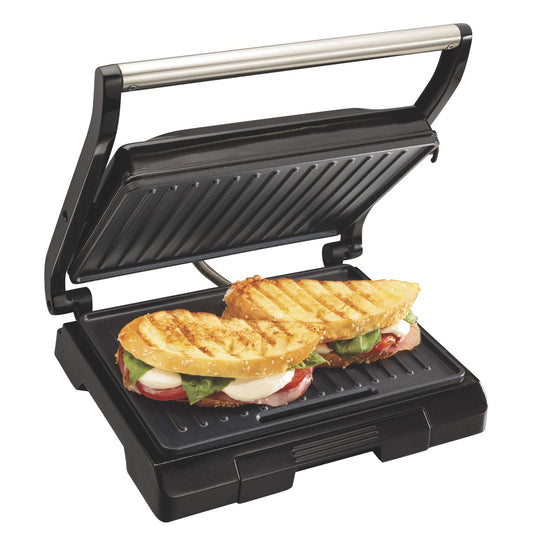 Prensa para Panini y Parrilla Proctor Silex Negra Compacta