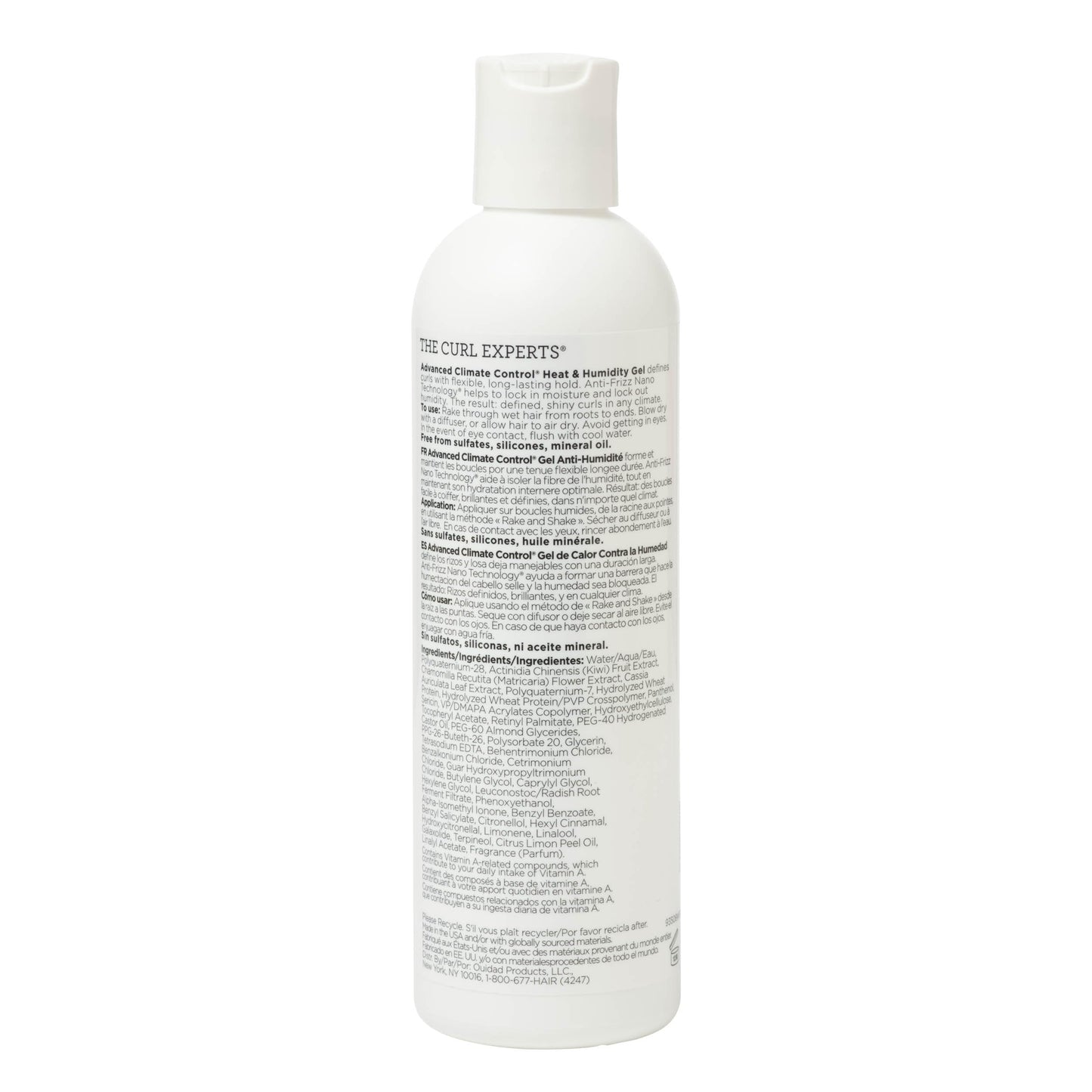 Ouidad Advanced Climate Control Heat and Humidity Gel, 8.5 Fl Oz