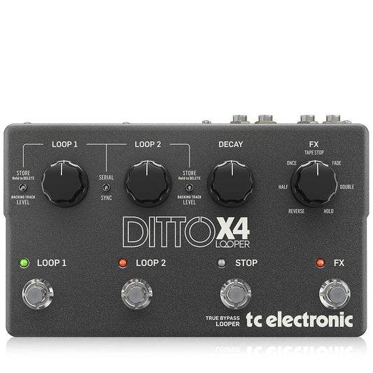 Pedal de Efectos Ditto X4 Looper de TC Electronic para Guitarra