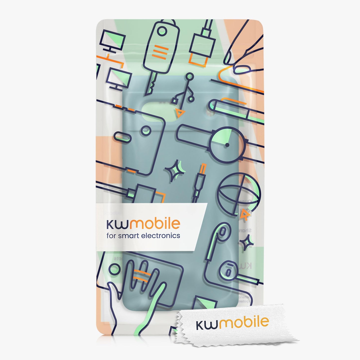kwmobile Carcasa Compatible con Google Pixel 7a Funda - Case TPU y Silicona antigolpes - Apto Carga inalámbrica - Noche ártica
