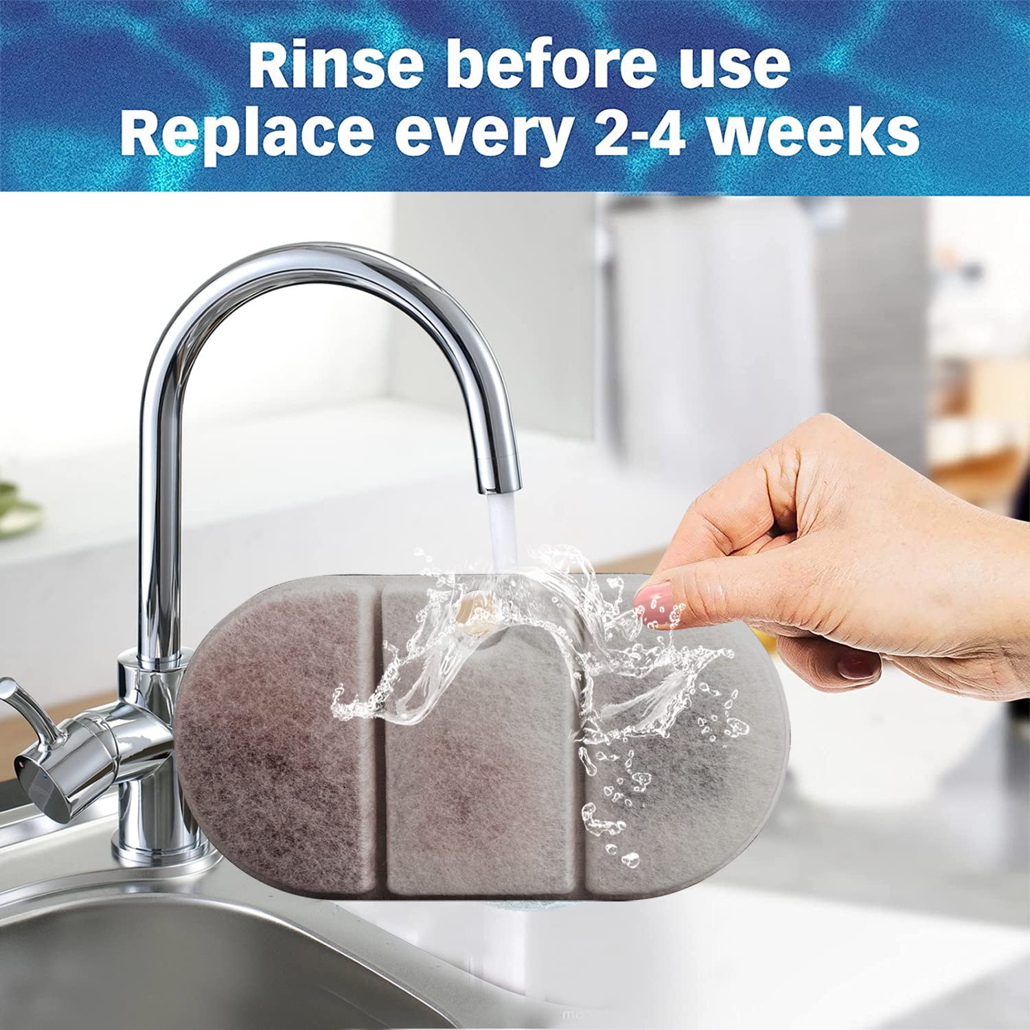 Paquete de 10 Filtros de Reemplazo Samnija Compatibles con Dispensador de Agua PETLIBRO 77 oz/2.1L para Perros