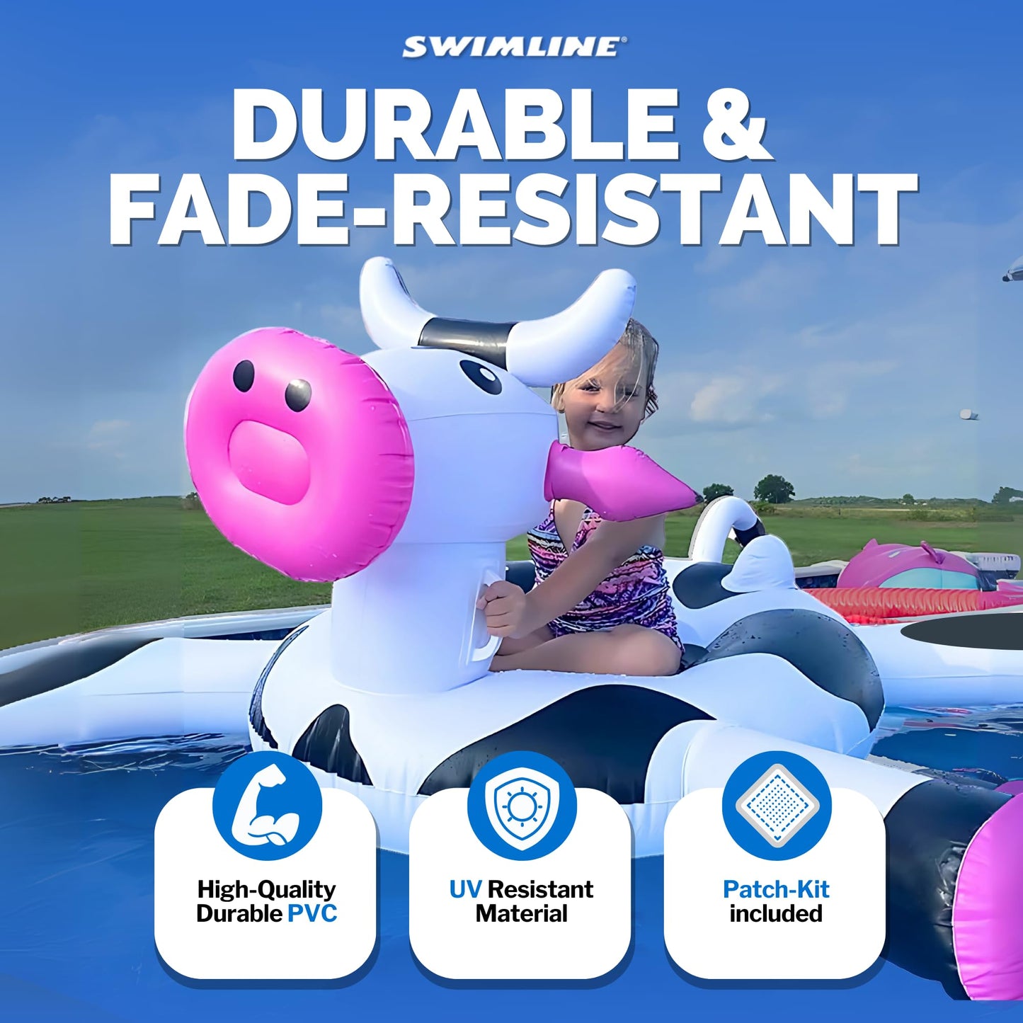 Flotador Inflable Swimline LOL Vaca para Piscina