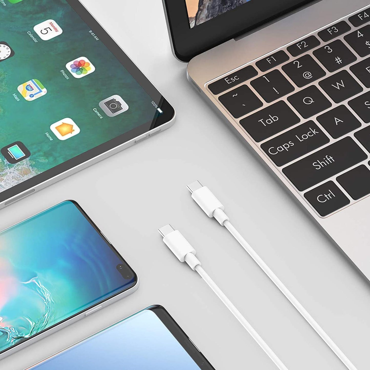 Cable USB C a USB C Mornwell 60W 1M para Carga Rápida