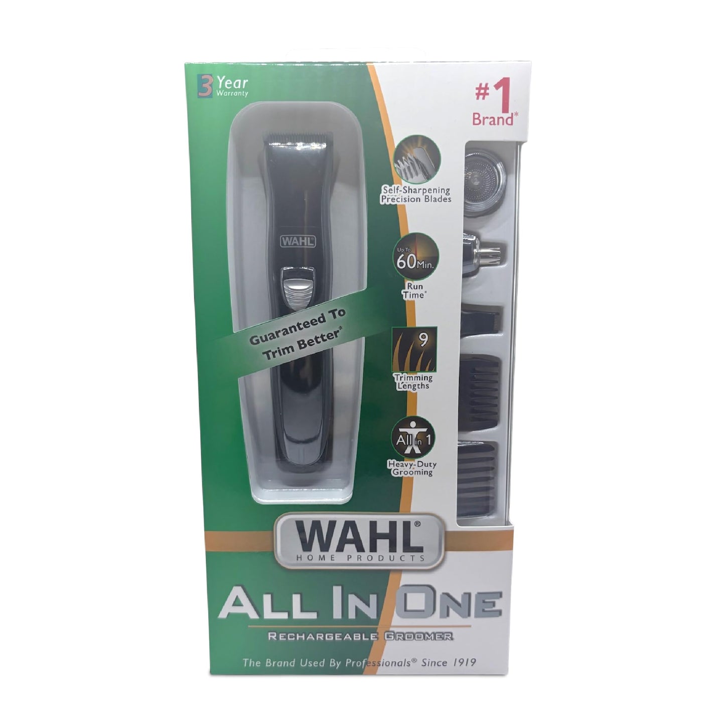 Wahl All In One Grooming Kit | Rasuradora y Recortadora Multifunción para Barba, Bigote, Cabello y Vello Corporal, Kit Completo de Cuidado Personal