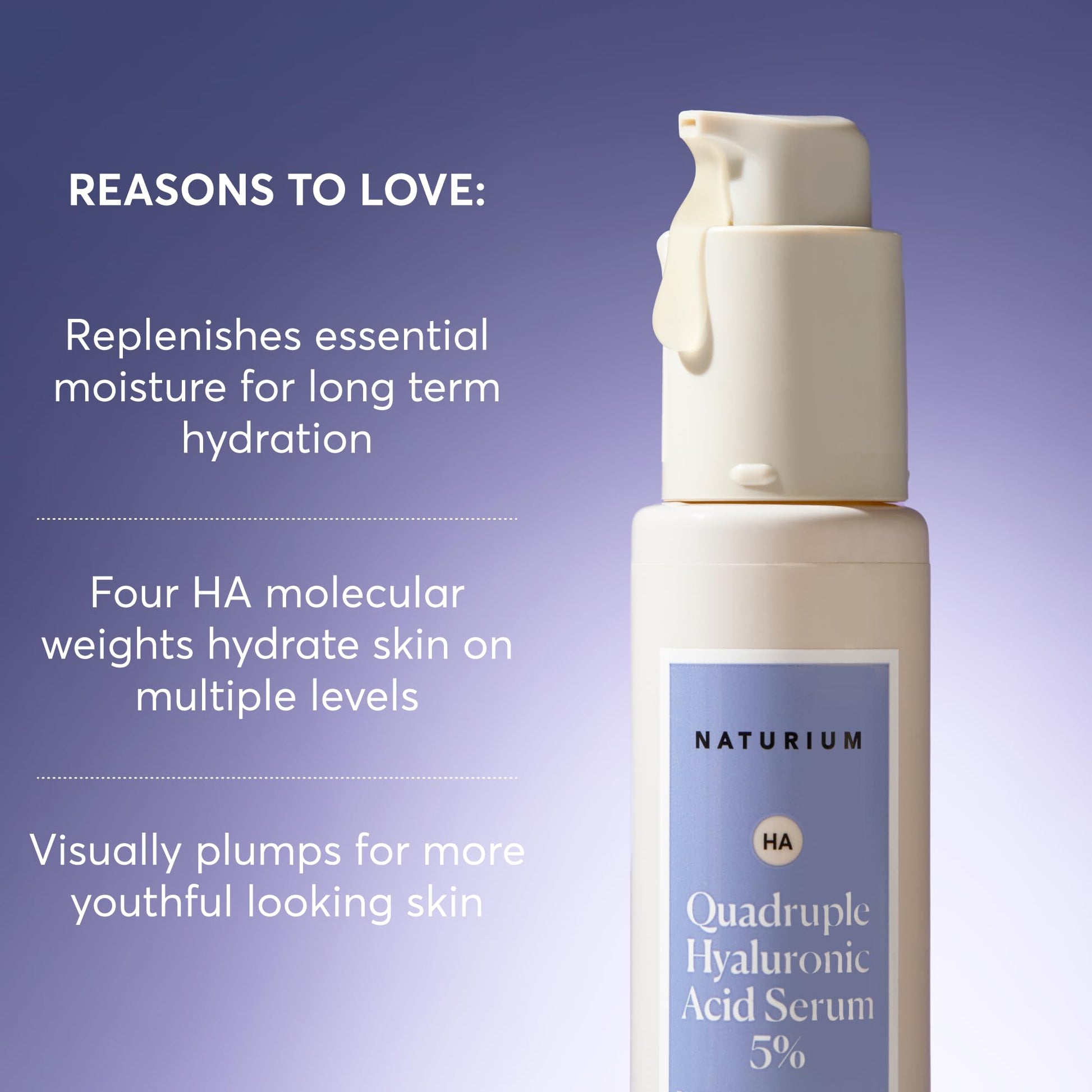 Quadruple Hyaluronic Acid Serum 5% with Pure Hyaluronic Acid At Four Molecular Weight Levels