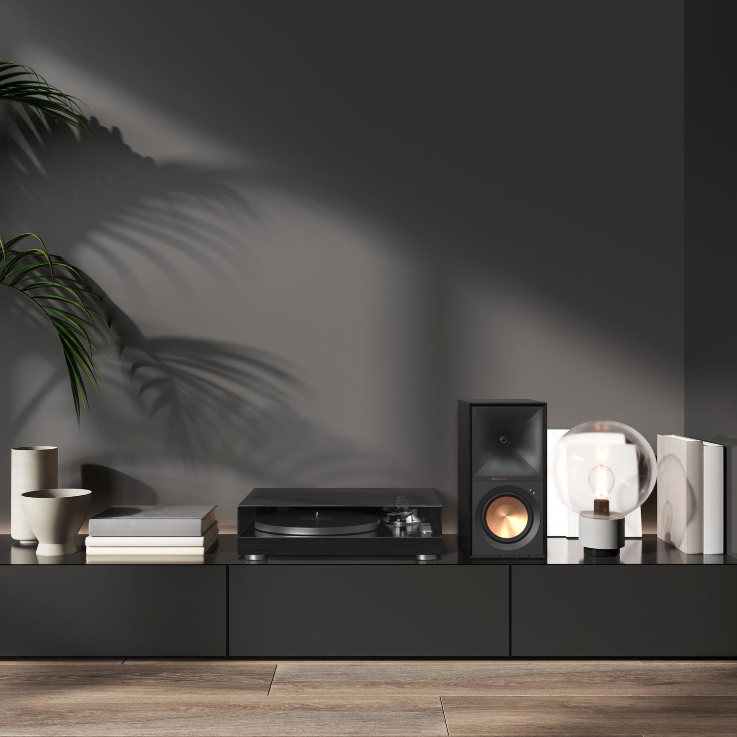 Klipsch R-50PM - Altavoces alimentados con woofer de 5.25 Pulgadas, Color Negro