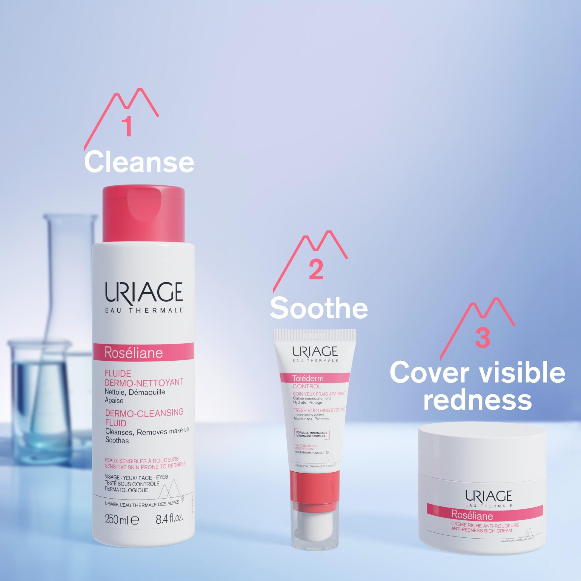 Uriage Creme Roséliane Riche Anti-Enrojecimiento tratamiento para la piel seca y el tema de la botella de 40ml Enrojecimiento