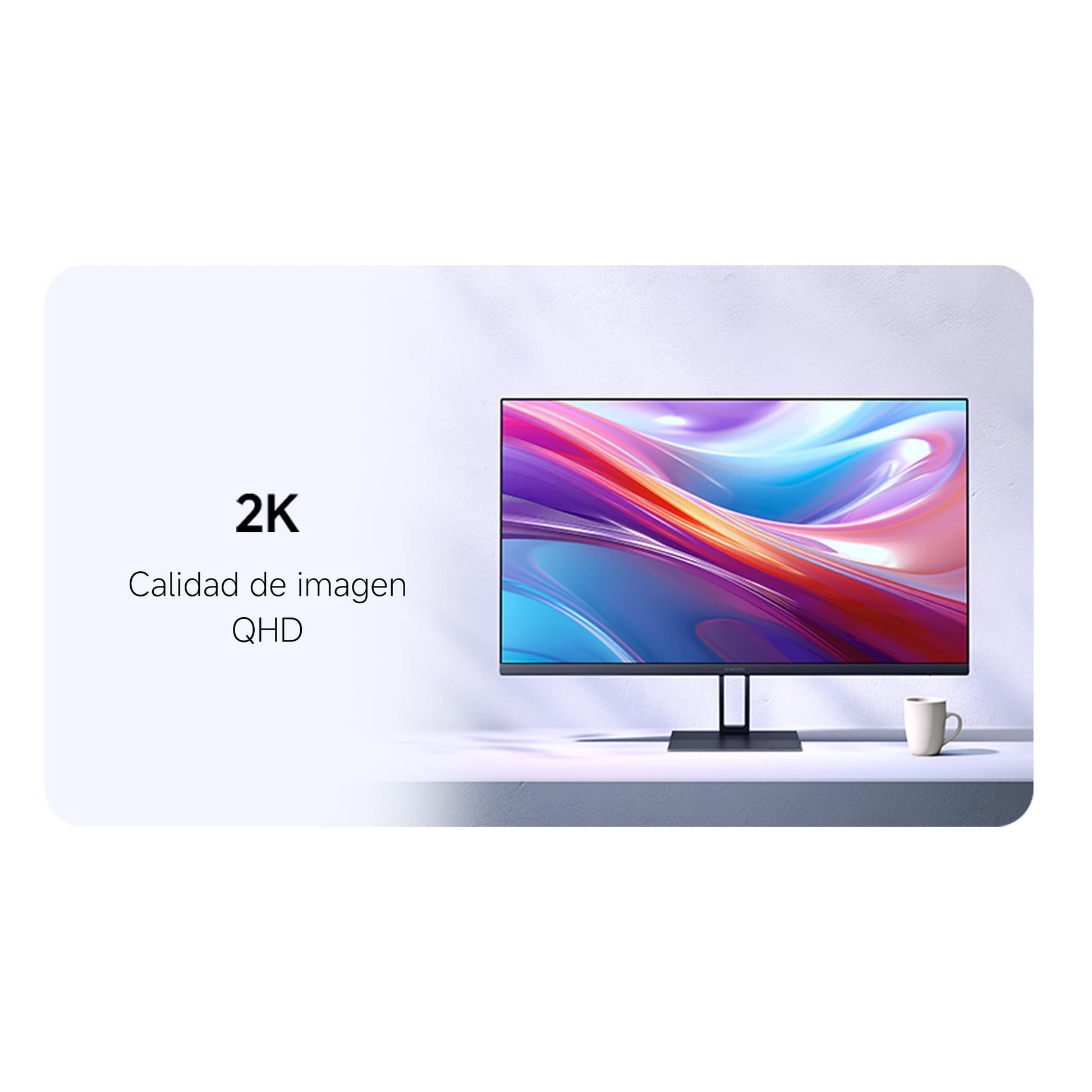XIAOMI 2K Monitor A27Qi | 27" Panel IPS QHD (2560 * 1440) 100Hz | Diseño Sin Bordes | Certificación Low Blue Light