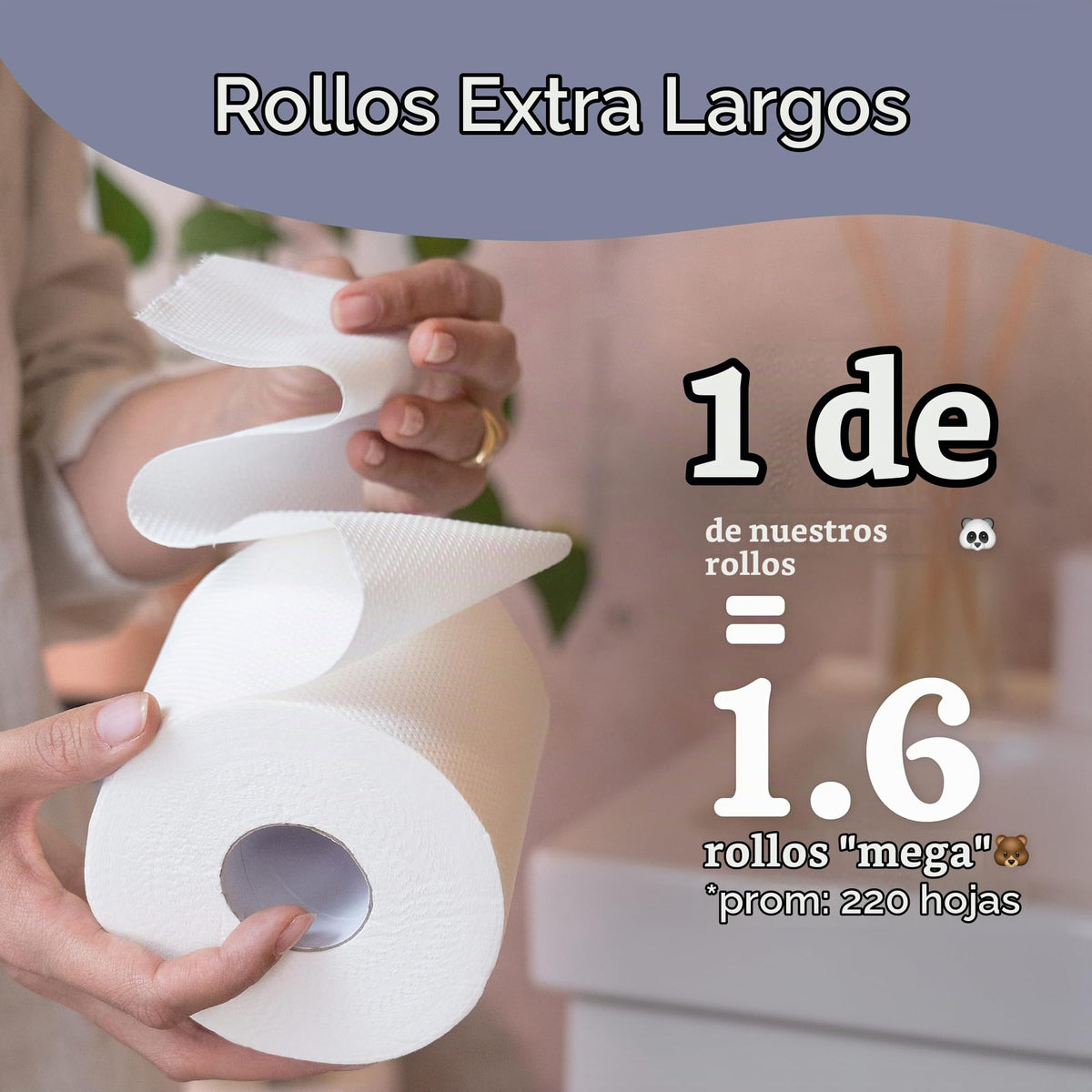 Papel Higiénico Betterway Bambú 3 Capas Sostenible y Compostable 12 Rollos Orgánico Certificado FSC