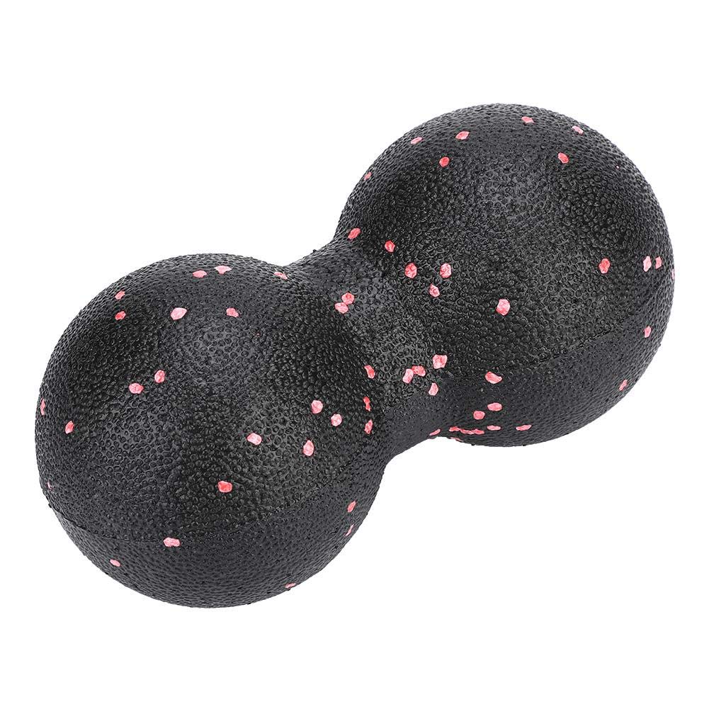 Pelota Masaje Miofascial Doble EPP Negra Terapia Muscular Pilates Yoga 16x8cm