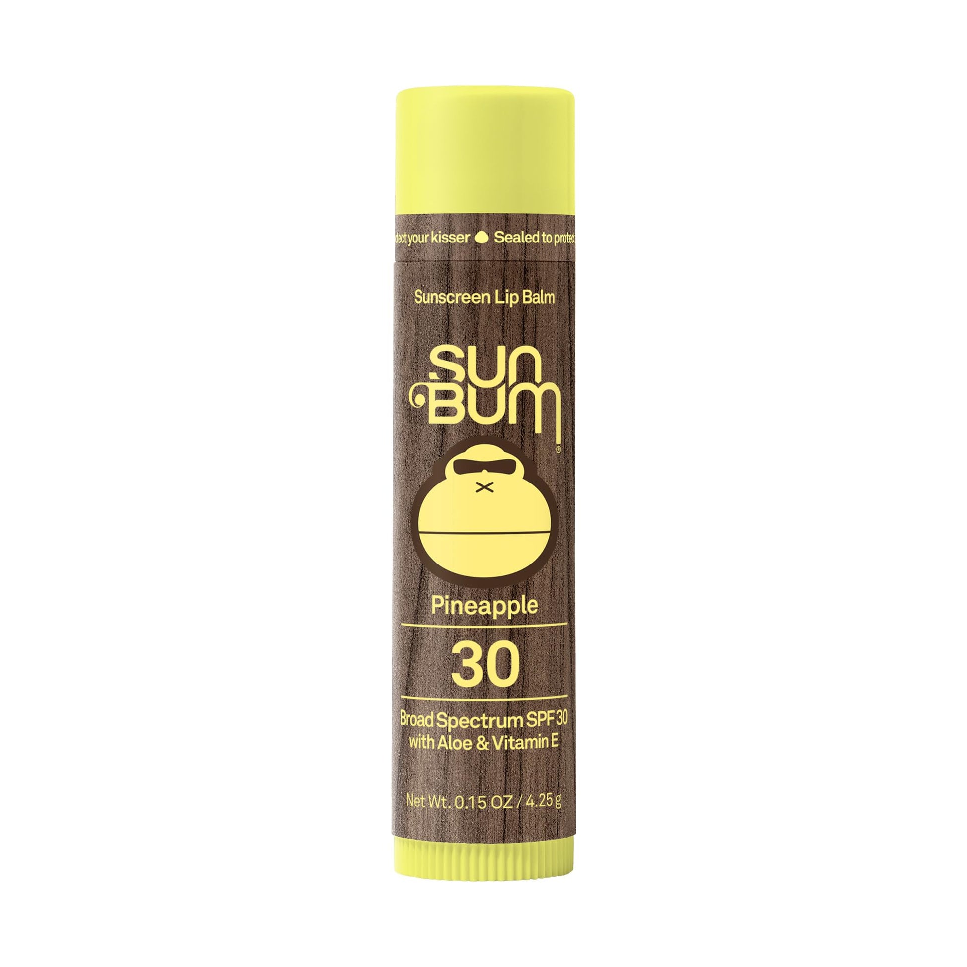Bálsamo Labial Sun Bum Piña SPF 30 Protección UVA/UVB Hipoalergénico Vegano