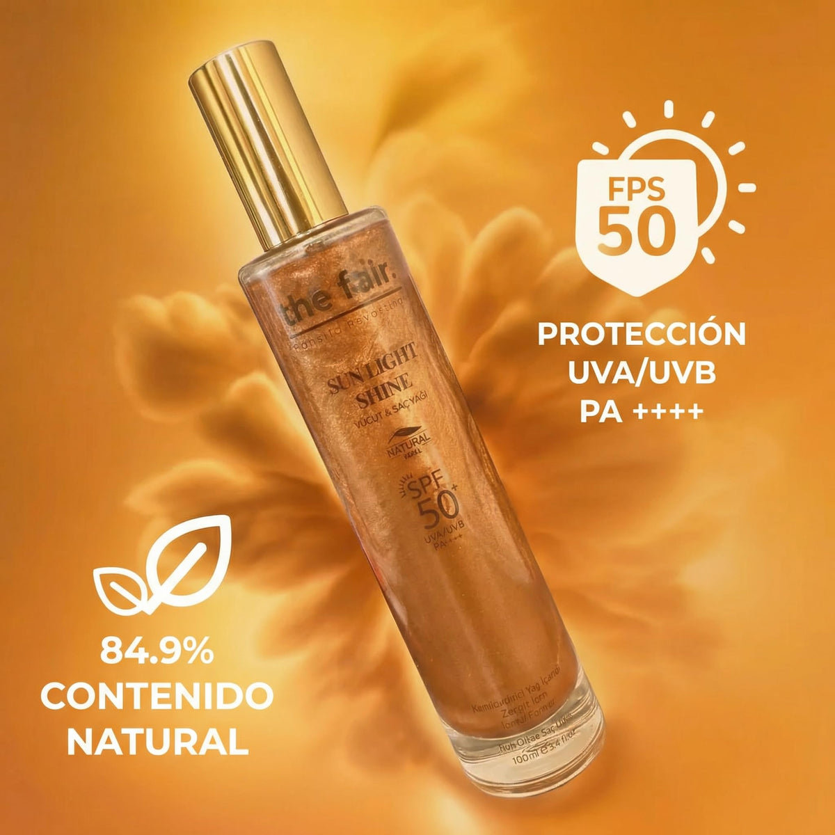 The Fair Sun Light Shine Aceite Corporal y Capilar FPS 50+ PA++++ 100 ml