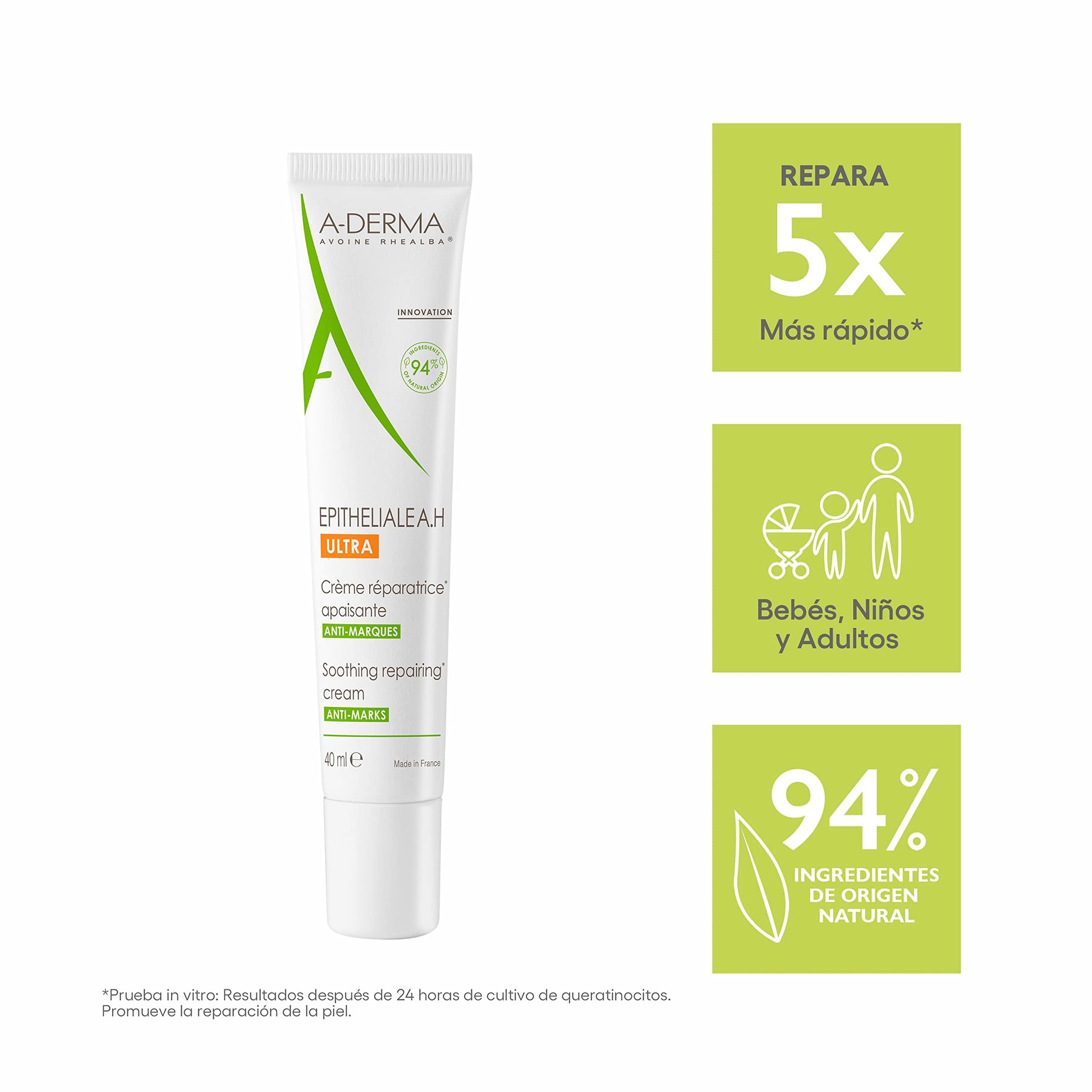 Crema Reparadora Calmante A-Derma Epitheliale 40 ml - Para piel delicada y enrojecida - Tienda Online