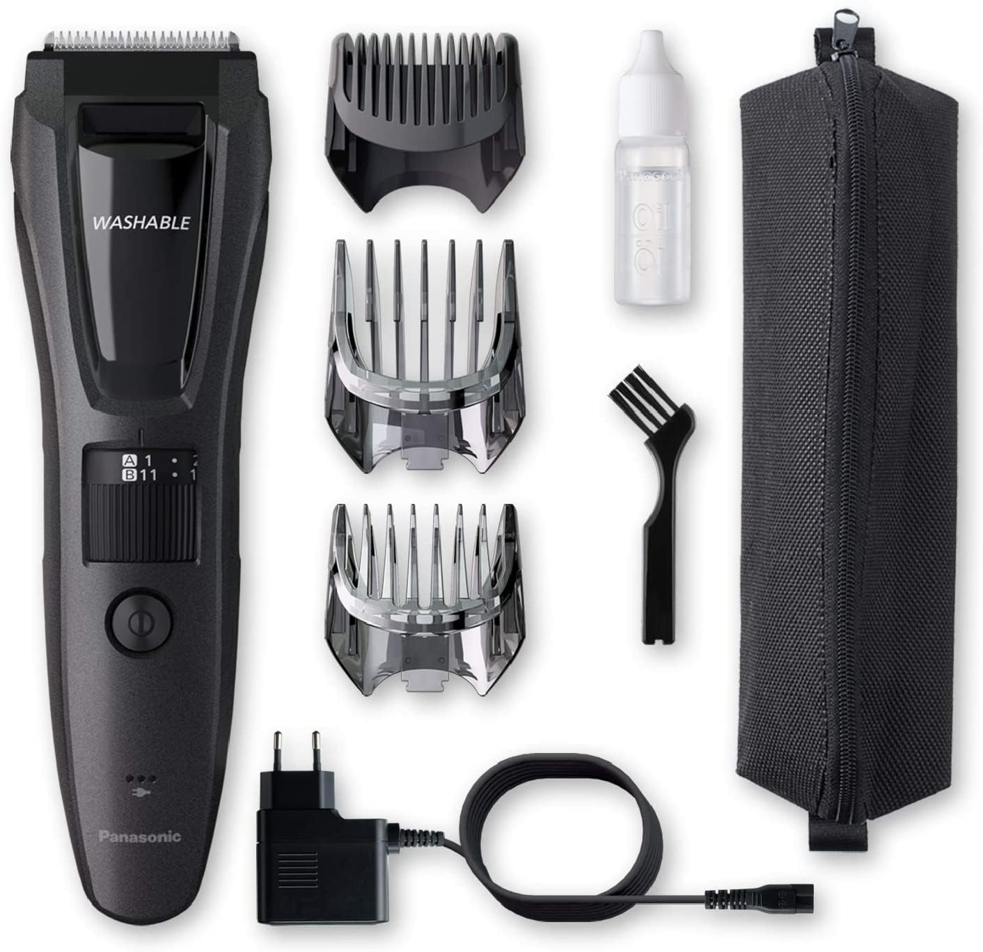 Trimmer Panasonic Gris Mate 39 Configuraciones para Barba, Cabello y Corporal para Hombres