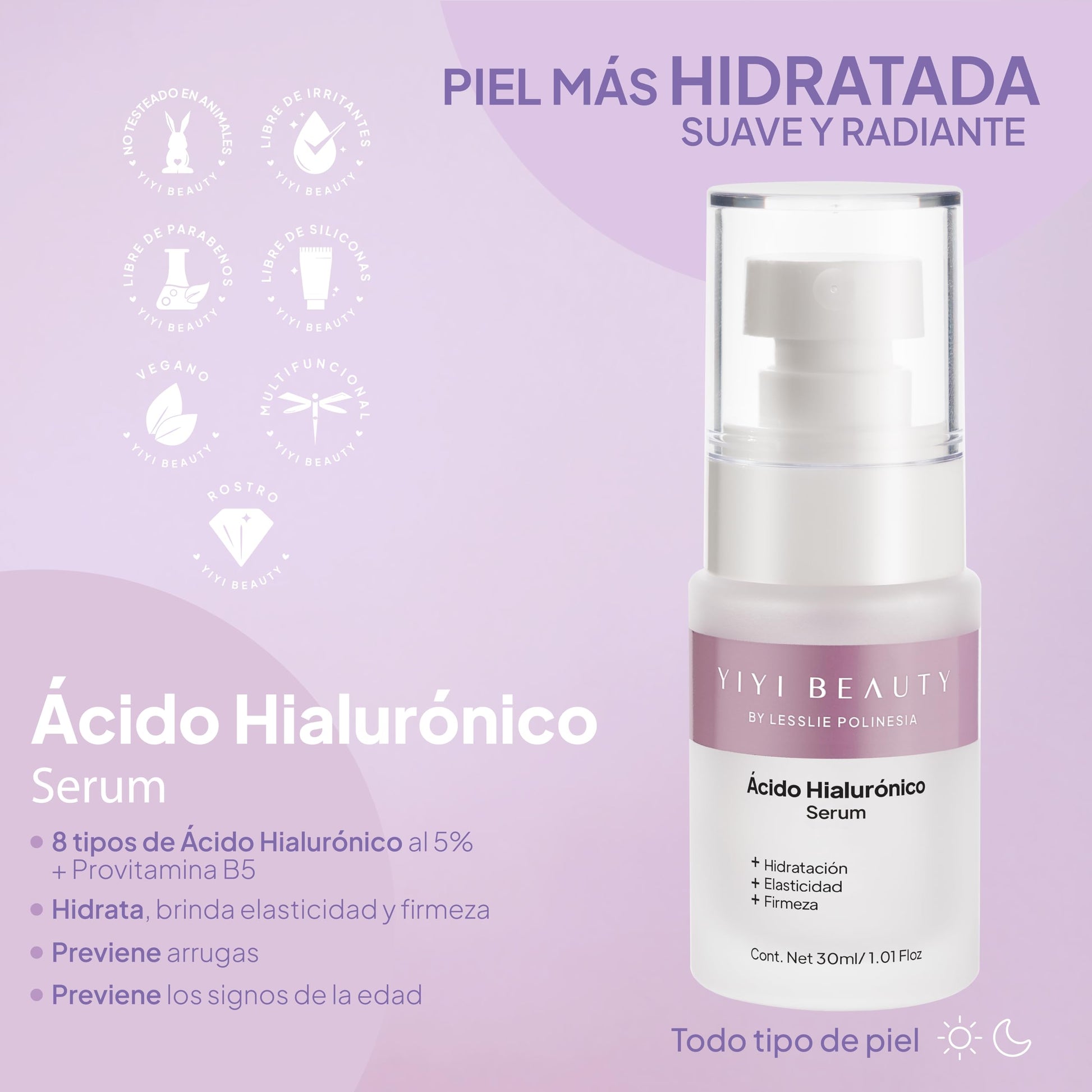 Pack Serum Luminosidad Hidratante Acido Hialuronico + Vitamina C