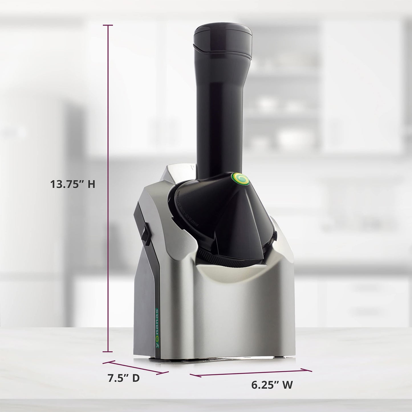 Máquina para Postres Yonanas Negra y Plateada 200 Vatios