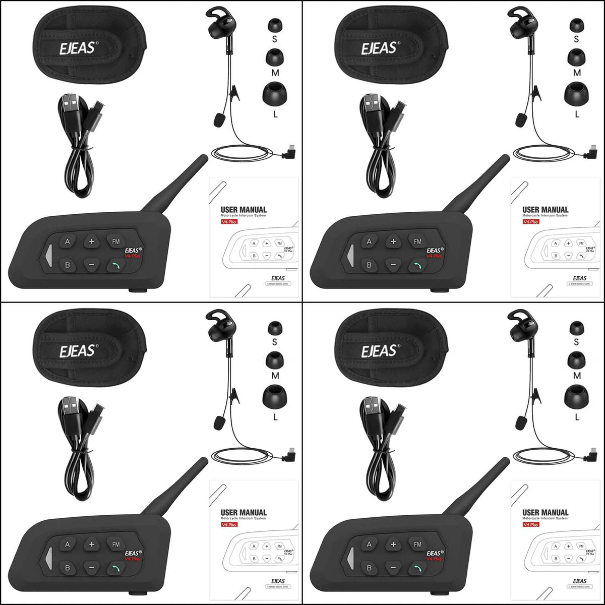 Auriculares de Árbitro GaiRen USB C para Voleibol, Fútbol y Balonmano (Paquete de 4)