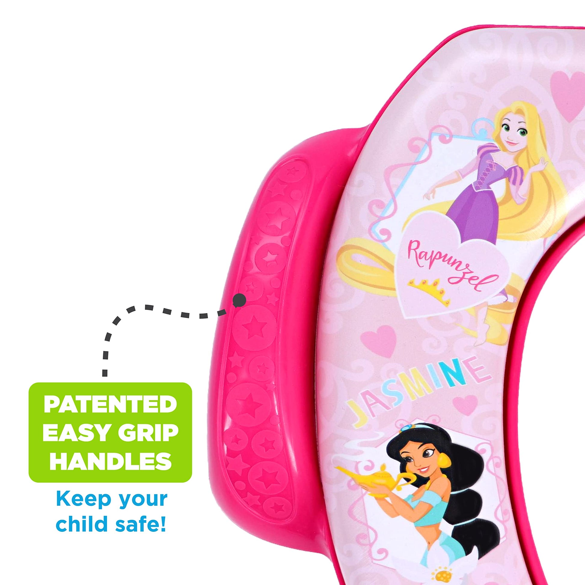 Disney Princess"Loving Life" - Asiento suave para ir al baño y al baño, cojín suave, entrenamiento para ir al baño, seguro, fácil de limpiar
