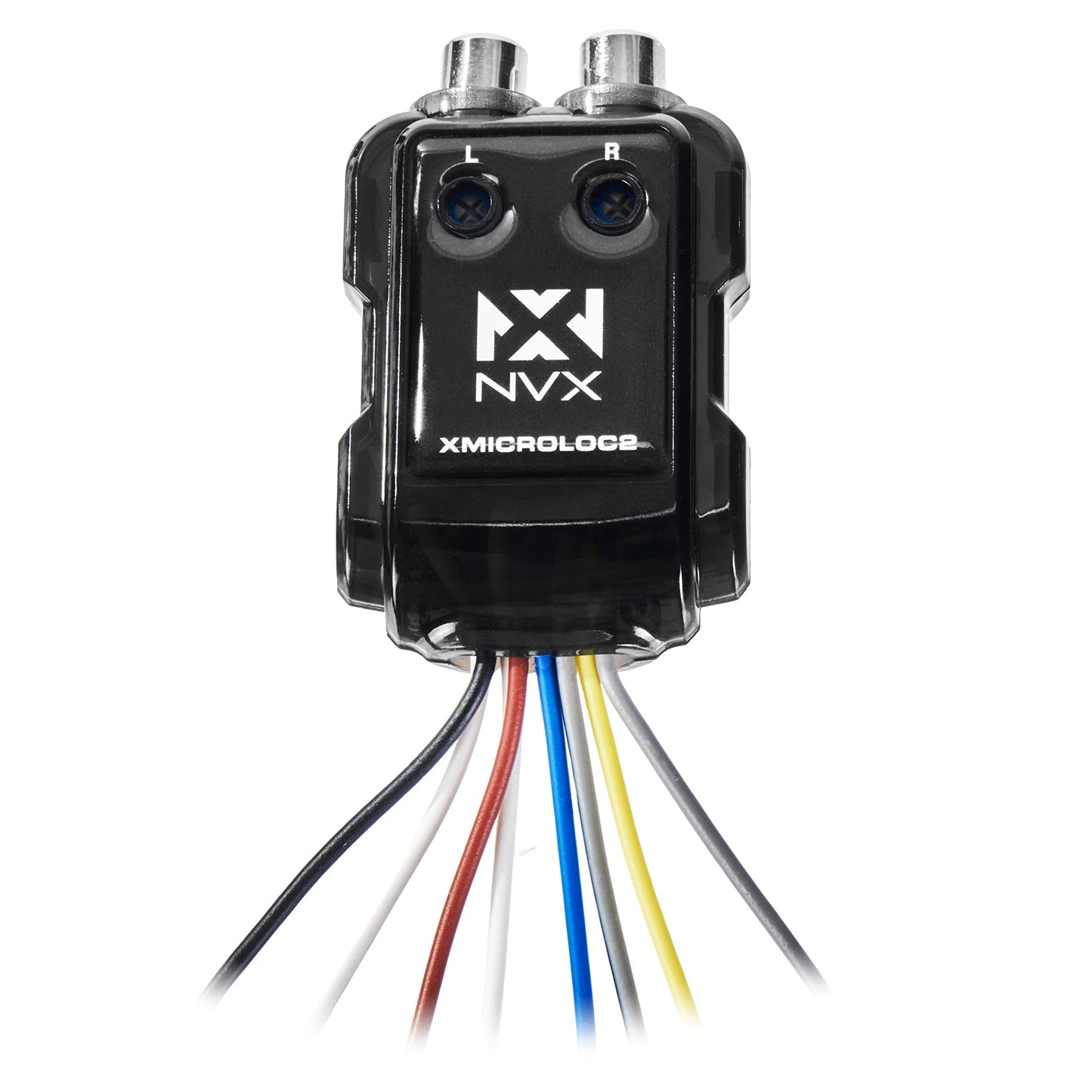 Cable de Altavoz NVX 2 Canales Blanco Convertidor de Salida de Línea Ajustable con Encendido Remoto