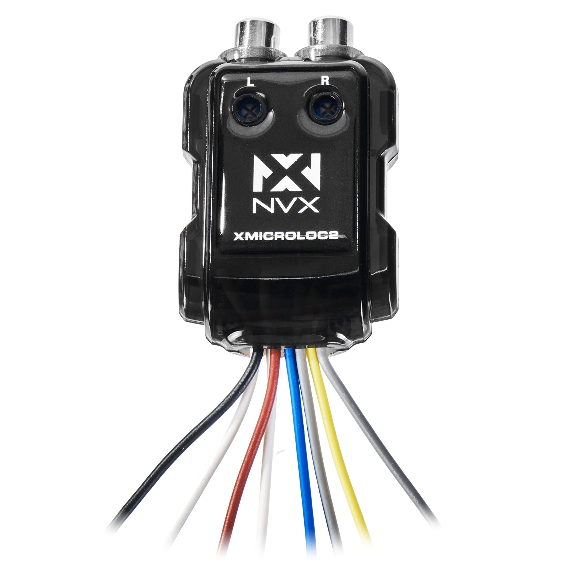 Cable de Altavoz NVX 2 Canales Blanco Convertidor de Salida de Línea Ajustable con Encendido Remoto