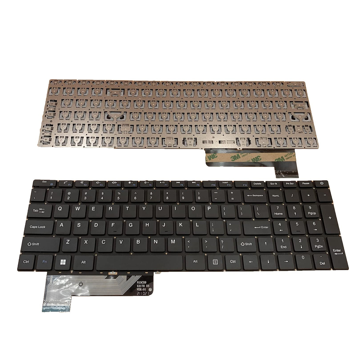 Teclado de Repuesto Siakoocty Negro para Portátil GWTN156 Series