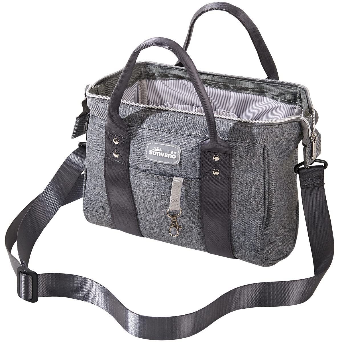 SUNVENO Mochila para pañales con cambiador portátil, mochila de viaje multiusos, gran capacidad para mamás y papás, Mochilas bolsa