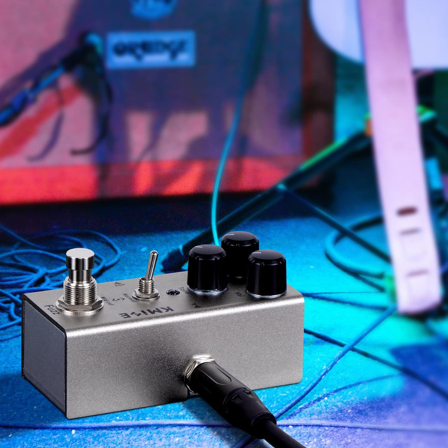 lotmusic Pedal de efectos de guitarra eléctrica Mini tipo único DC 9V True Bypass (Fuzz)