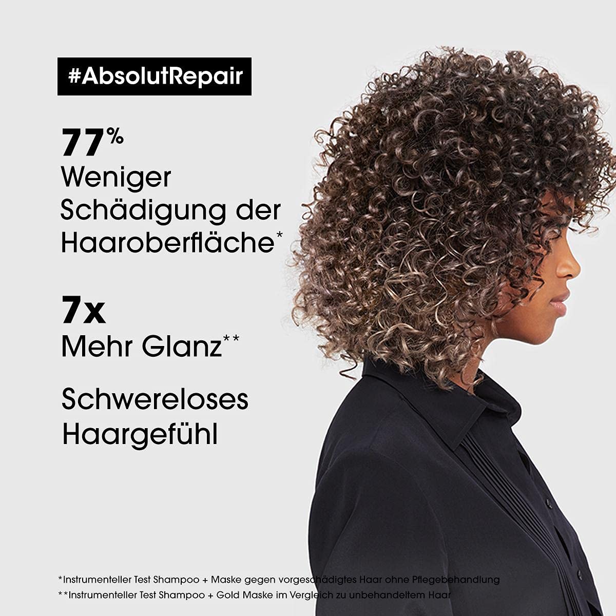 L'ORÉAL Professionnel Absolut Repair Mascarilla Dorada 250ml - Repara y Aporta Brillo al Cabello Fino y Dañado