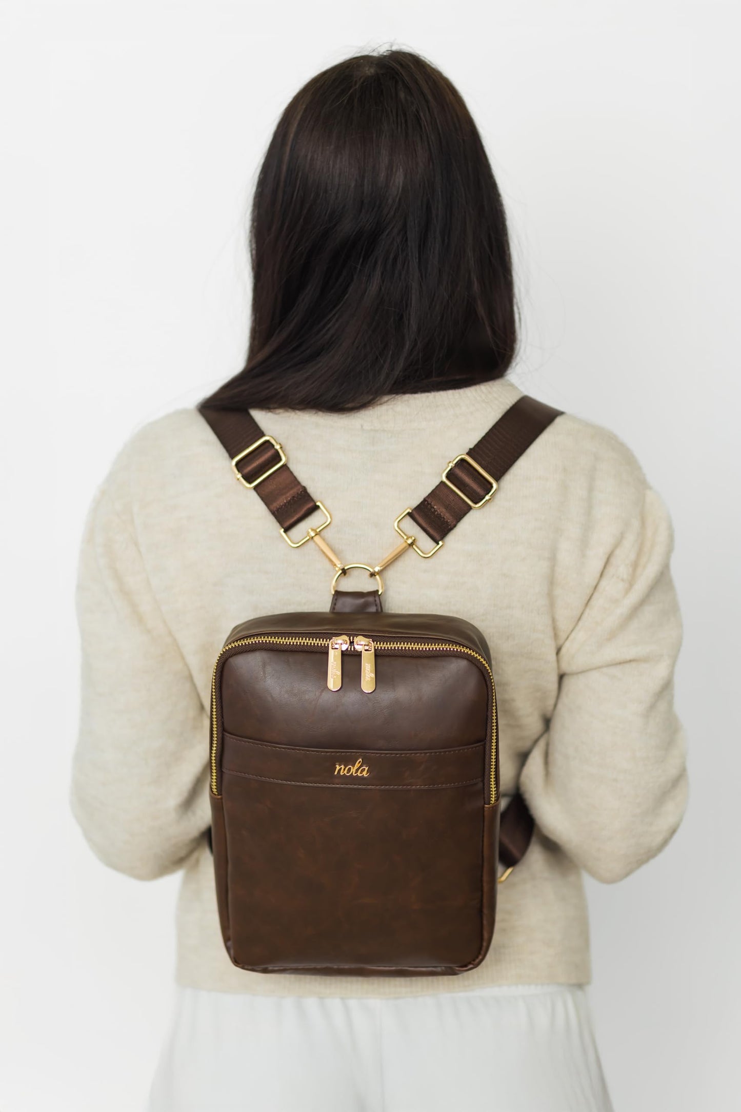 Nola - Bolsa de pañales - Mochila o bandolera para bebé con almacenamiento organizado (expreso)