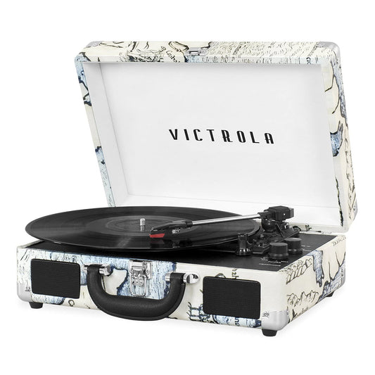 Reproductor de Discos Victrola Bluetooth Tipo Maleta Journey Tocadiscos 3 Velocidades
