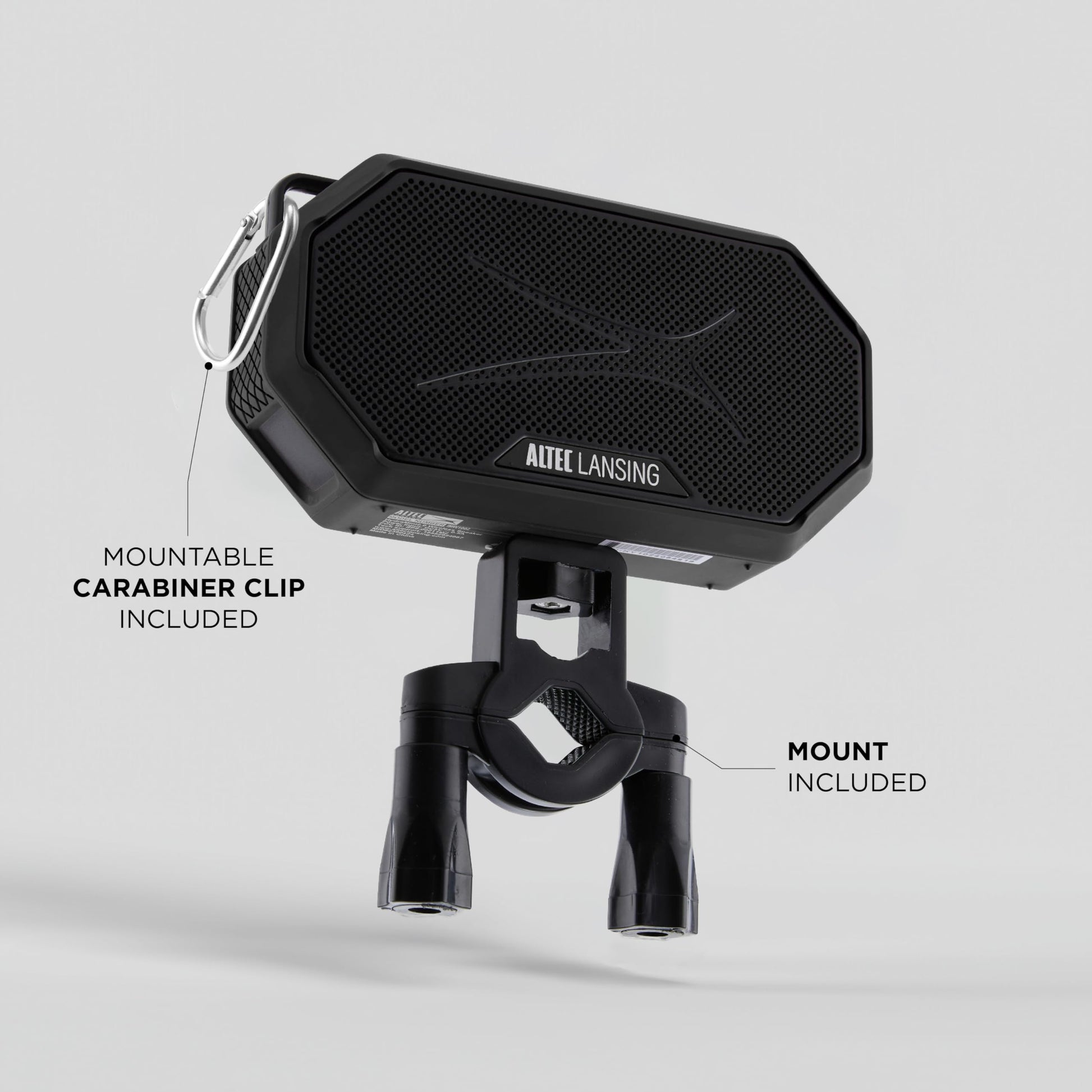 Altec Lansing - Altavoz Bluetooth portátil HYDRAMINI 2.0, IP67 impermeable, altavoz portátil, tiempo de reproducción de 12 horas, emparejamiento inalámbrico, carga rápida USB-C, Bluetooth magnético,