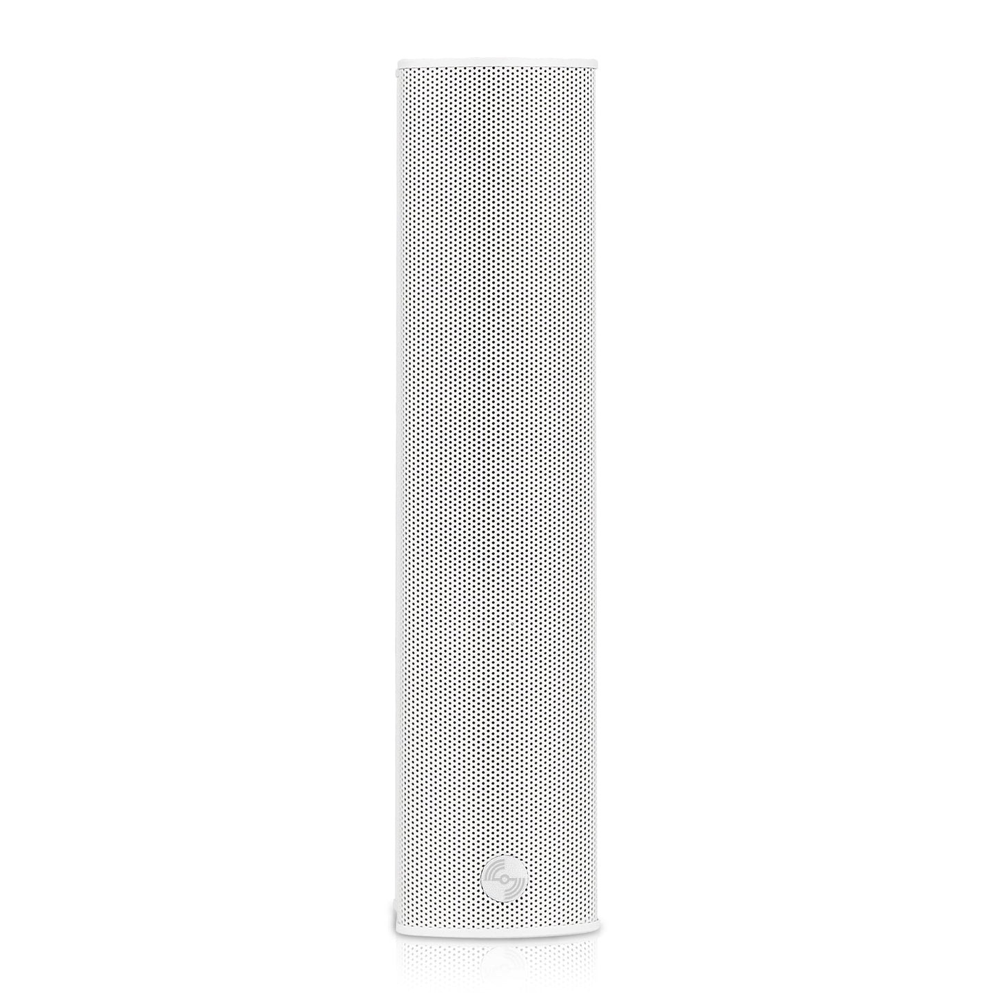Sound Town - Altavoz de aluminio compacto resistente a la intemperie, con soporte de montaje en pared, 4 x 3 woofers, 2 tweeters de cúpula de 1.2, blanco, para instalación en interiores y exteriores