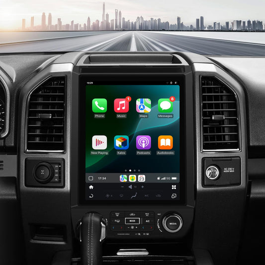 Radio Estéreo para Ford F150 2015-2020 Qualcomm 12.1 Pulgadas IPS CPU 4G SIM 8 Núcleos Carplay Android Auto GPS WiFi
