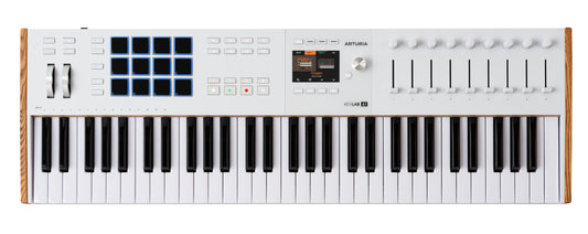 Arturia KeyLab 61 mk3 Blanco - driver de teclado MIDI USB de 61 teclas con software analógico Lab Pro incluido
