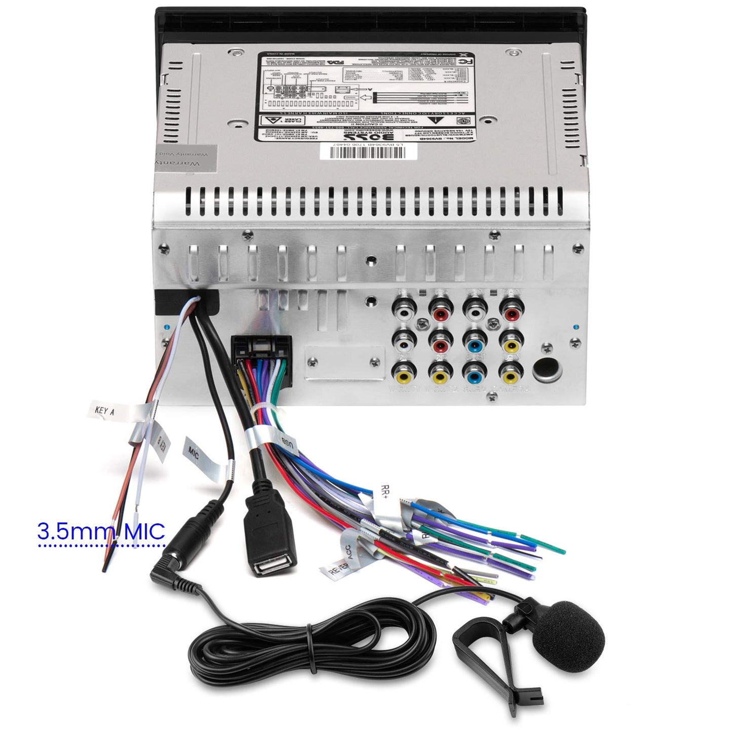 Micrófono de Coche Weishan 3,5 mm Repuesto para Stereo de Pioneer Kenwood Boss JVC Sony Jensen Alpine con Montaje