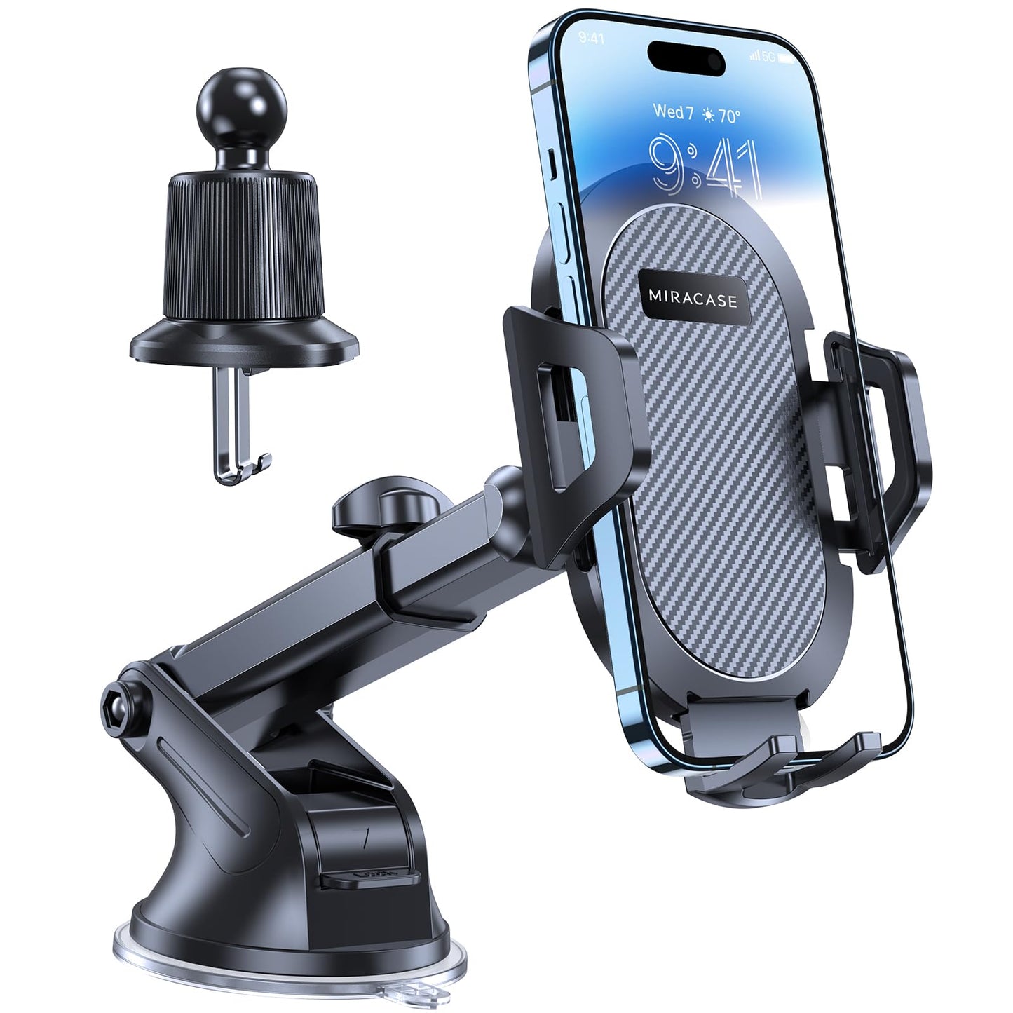 Soporte Celular Automóvil Miracase Multicolor Multifuncción 4 en 1 Ventosa Potente