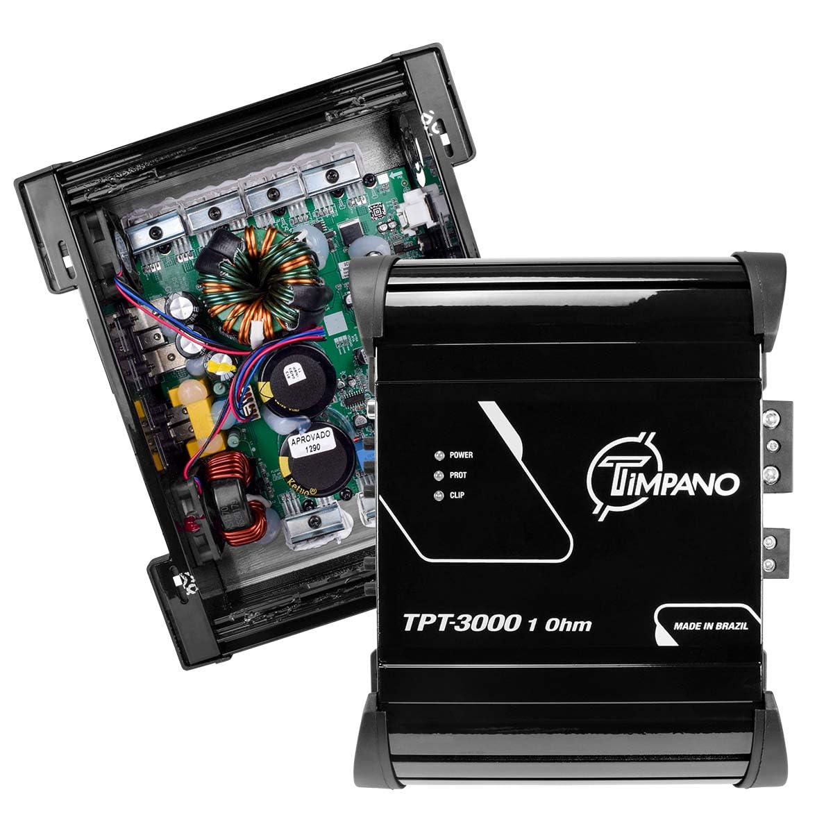 Amplificador Compacto Timpano TPT-3000 1 Ohmio Clase D 3000 Vatios para Coche