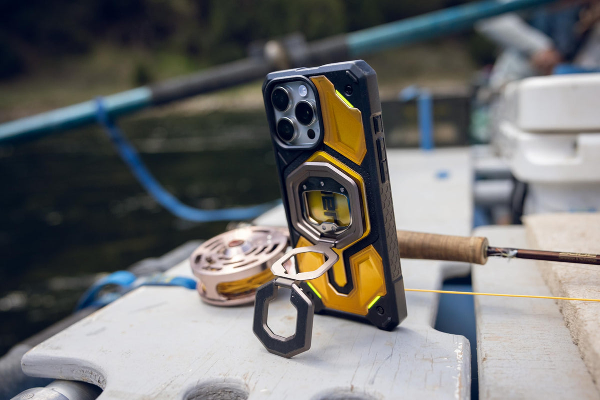 Soporte de Anillo Magnético Urban Armor Gear UAG Negro con Abrebotellas Incorporado y Rotación 360 Grados Compatible MagSafe