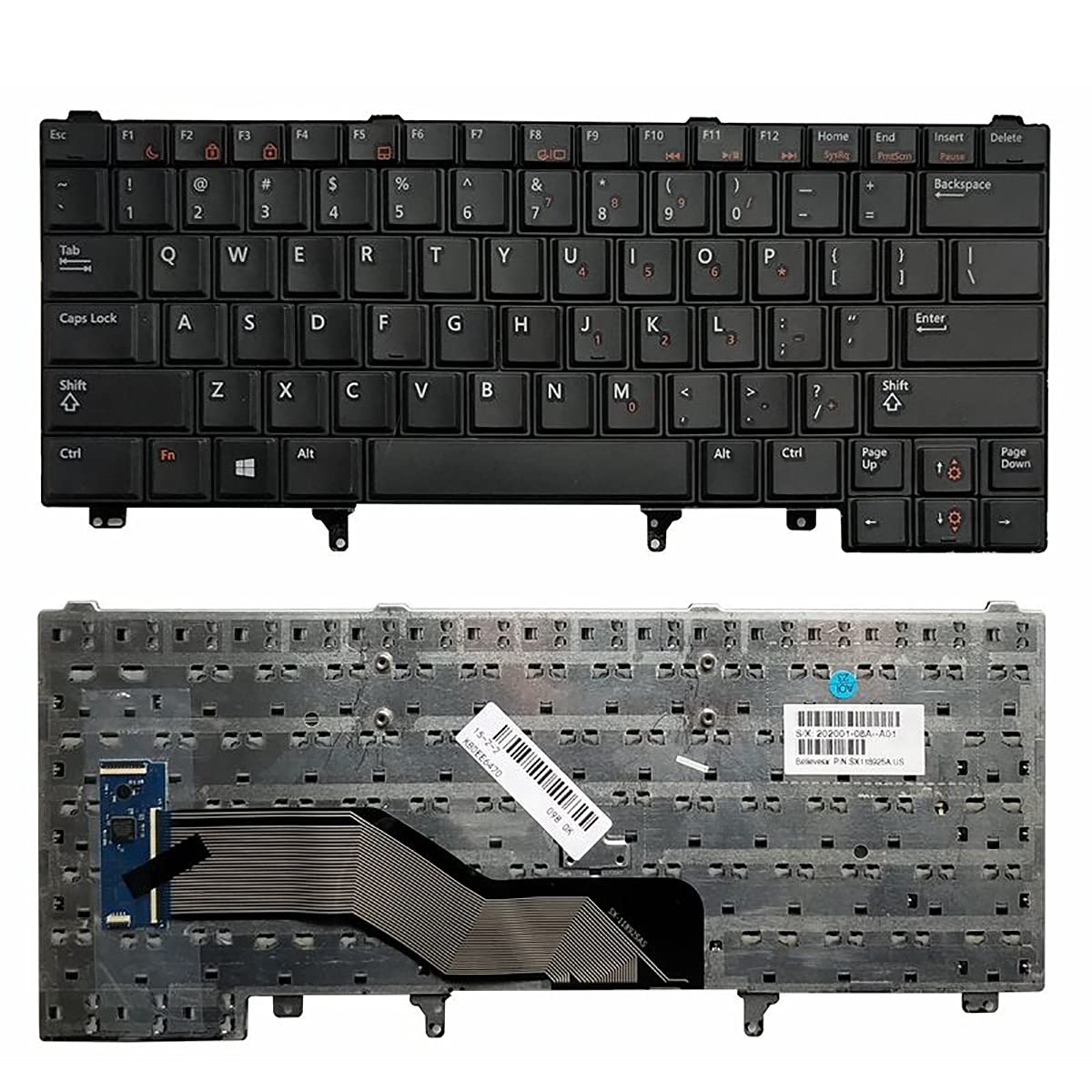 Teclado para Portátil Dell Negro sin Retroiluminación Diseño EE. UU. Series Latitude