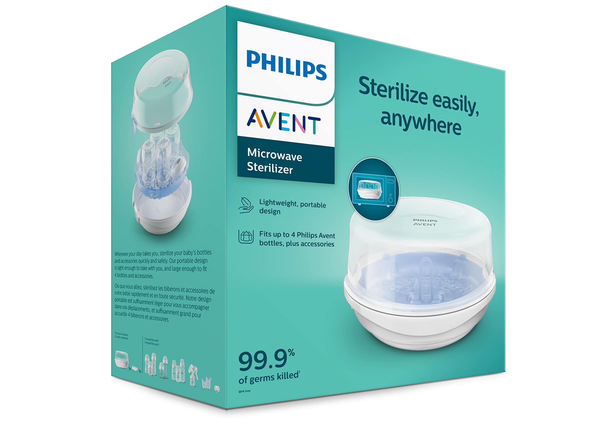 Esterilizador De Vapor De Microondas Philips AVENT SCF281/05