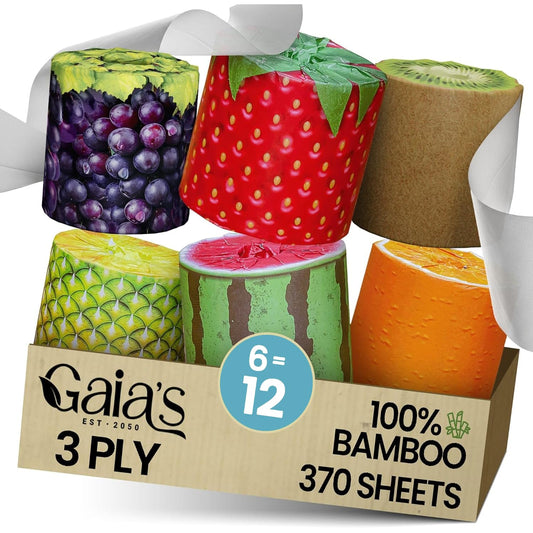 Papel Higiénico Orgánico de Bambú Gaia Soft Fruitp