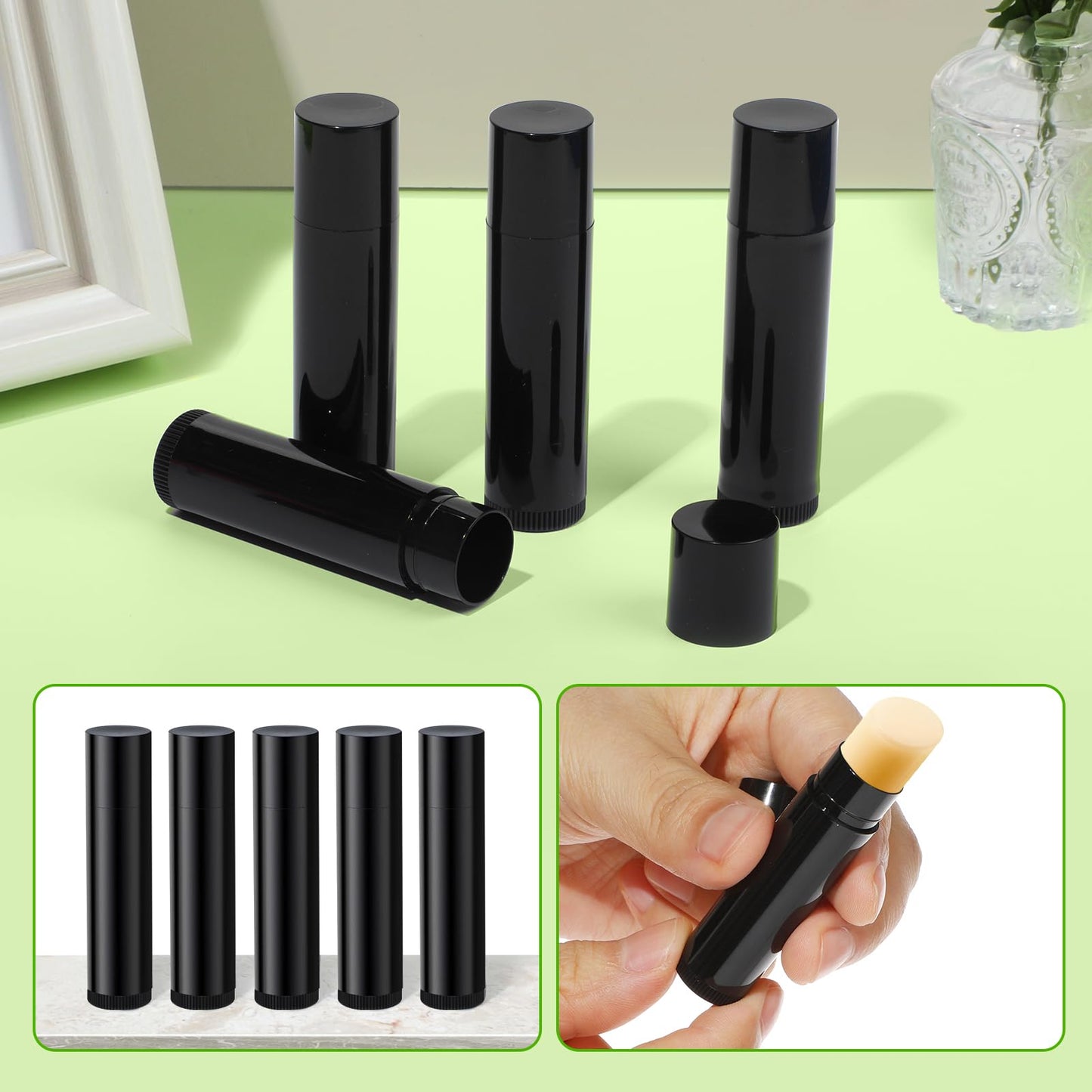 Kit de Elaboración de Bálsamo Labial Megitzuu Transparente con Moldes y Bandeja de Llenado