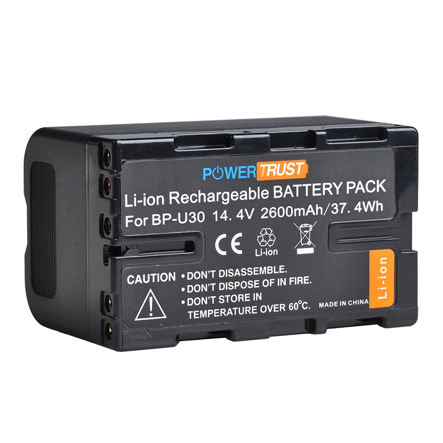 Batería PowerTrust BP-U30 Negro Compatible con Cámaras Sony PMW