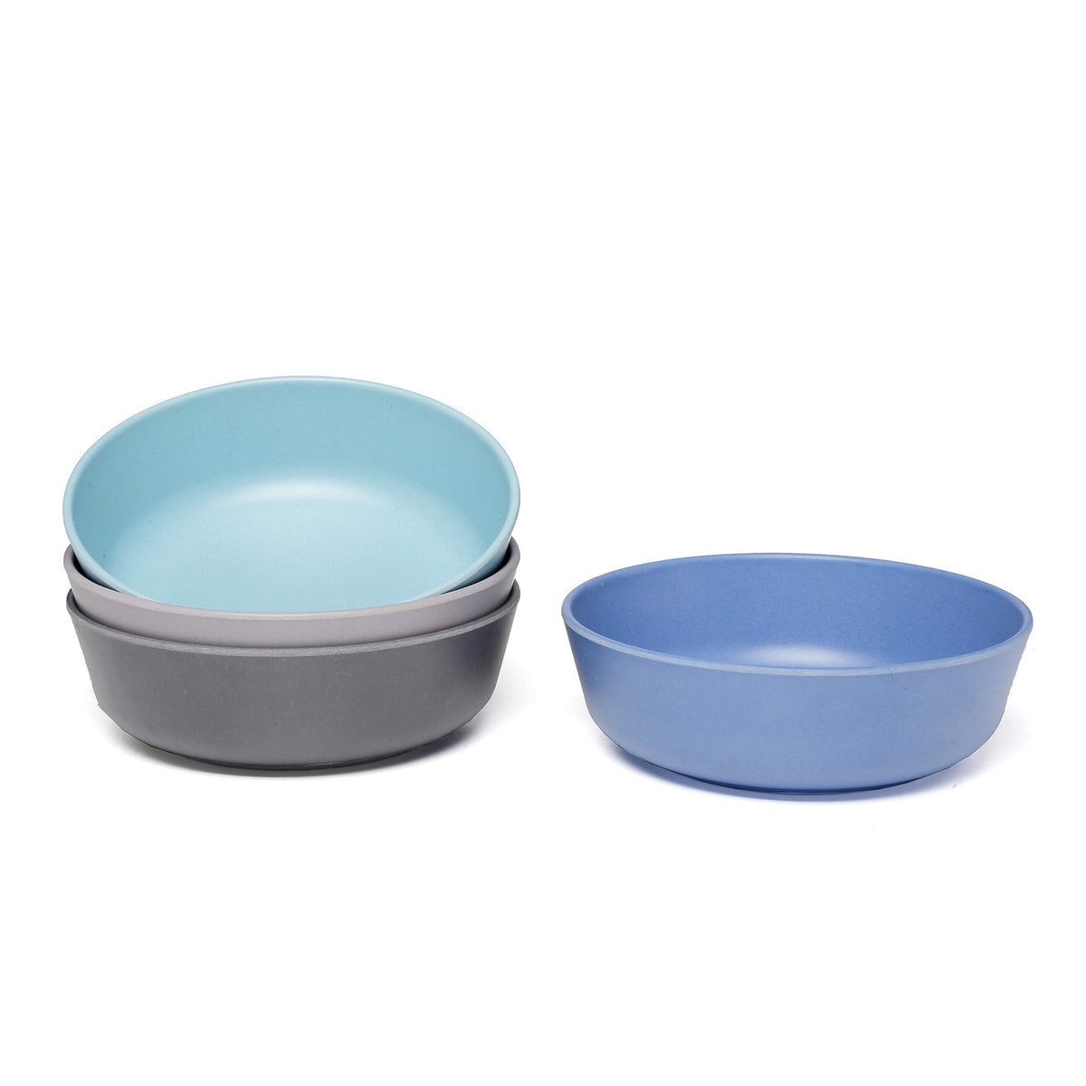 Goobie - Juego de 4 cuencos de bambú para bebé, respetuosos con el medio ambiente, no tóxicos y seguros para niños, para cereales y sopas, para mezclar y combinar, gran regalo para baby shower y cumpleaños, CRUISE, BOWLS