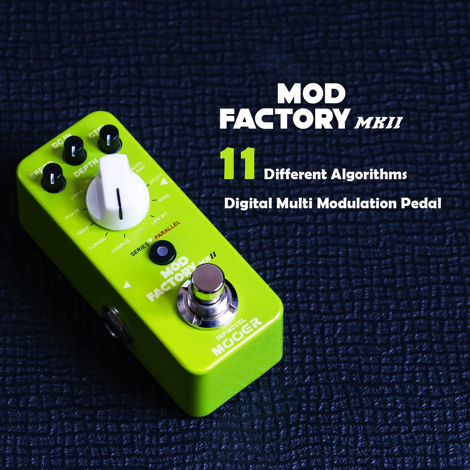 Pedal de Efectos MOOER MOD Factory MKII con 11 Modulación Diferentes
